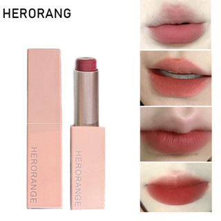 Herorange~ ลิปสติก เนื้อแมตต์ สีชมพู ติดทนนาน