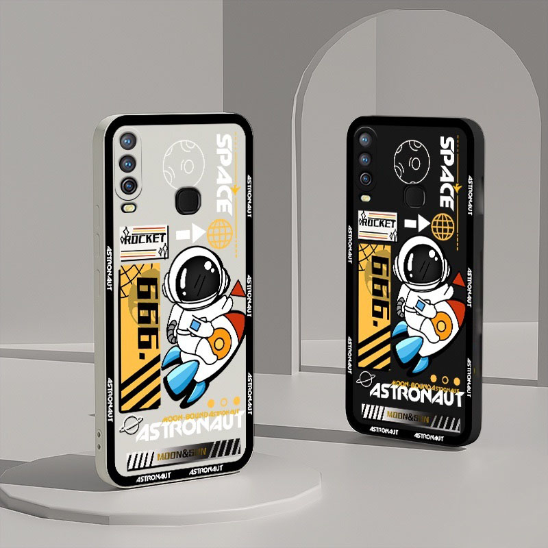 แฟชั่น Rocket Space นักบินอวกาศเคสโทรศัพท์สําหรับ Redmi Xiaomi 11A 12C 10C 9C 9A 9i 7 6 7A 6A 9 10 P
