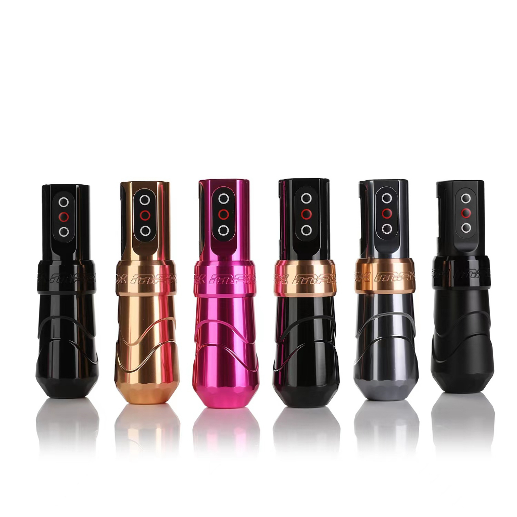FLUX MAX เครื่องสักแบบปากกา แหล่งจ่ายไฟสำหรับเครื่องสักแบบพกพารุ่นใหม่ มอเตอร์ไร้แกนแรงสูง ปากกาเครื่องสักพร้อมหน้าจอแสดงผล LED ดิจิทัล