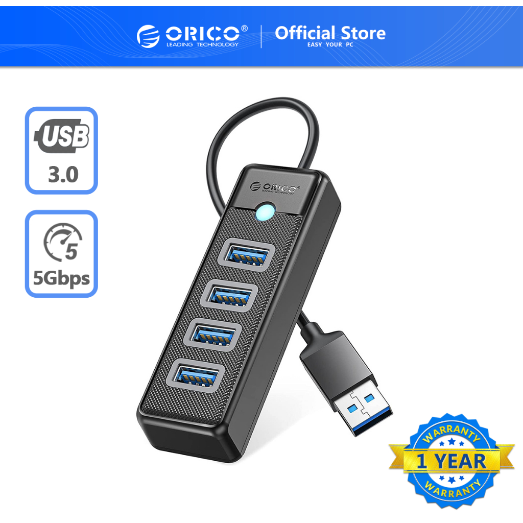 Orico USB HUB 3.0 RJ45 Splitter สําหรับแล็ปท็อปพอร์ต USB Expander Fast Data Transfer ใช้งานร่วมกับ M