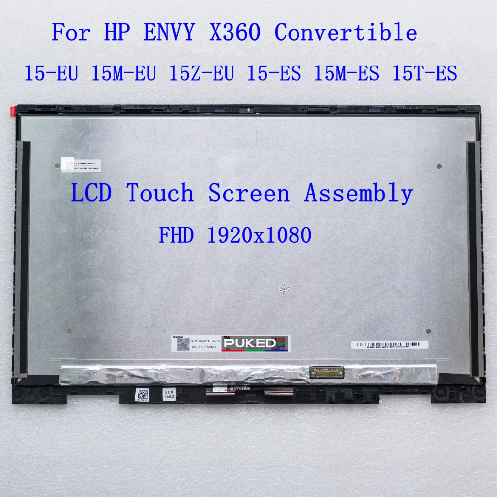 15.6 LCD Touch Screen Digitizer Assembly สําหรับ HP 15-eu 15m-eu 15z-eu 15-es 15m-es 15t-es 15-EU004