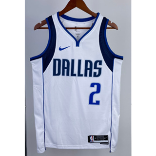 hot pressed 2023 nba Dallas Mavericks No.2 Irving white V basketball jersey