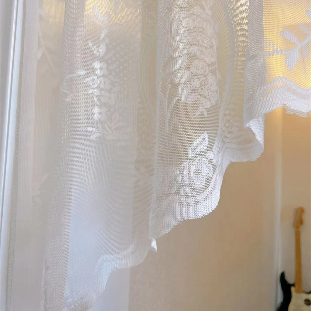 แนะนำ ผ้าม่าน ผ้าม่านประตู แบบสั้น แต่งลูกไม้ สําหรับตกแต่งห้องนั่งเล่น ราคาพิเศษ มีเก็บเงินปลายทาง