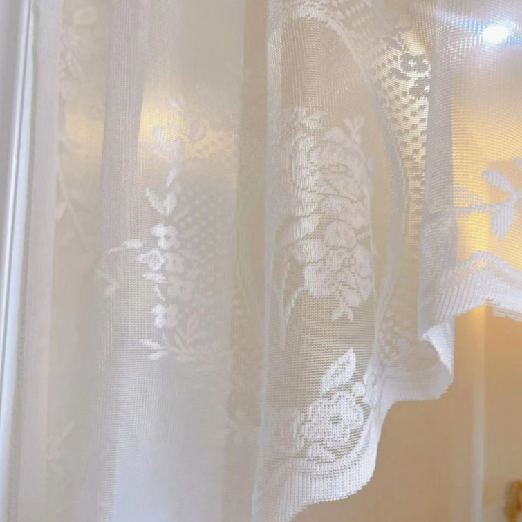 แนะนำ ผ้าม่าน ผ้าม่านประตู แบบสั้น แต่งลูกไม้ สําหรับตกแต่งห้องนั่งเล่น ราคาพิเศษ มีเก็บเงินปลายทาง