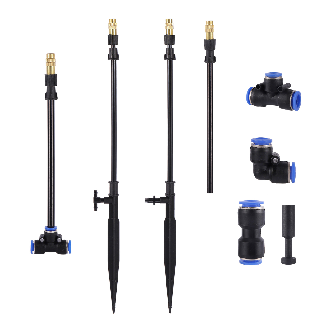 360° ฟรี-bend Fogging หัวฉีดเรือนกระจก Orchard Cooling ชลประทานภูมิทัศน์ความชื้น Sprayer สวนดอกไม้รดน้ําผัก Sprinkler ราคา ถูกที่สุด ดีลบีเคเค รูปภาพหลัก