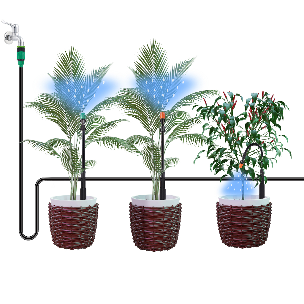360° ฟรี-bend Fogging หัวฉีดเรือนกระจก Orchard Cooling ชลประทานภูมิทัศน์ความชื้น Sprayer สวนดอกไม้รดน้ําผัก Sprinkler ราคา ถูกที่สุด ดีลบีเคเค แกลเลอรีภาพที่ 6