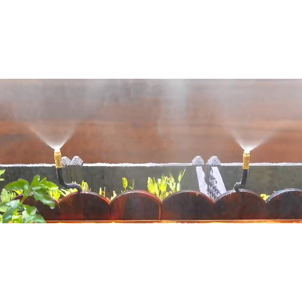360° ฟรี-bend Fogging หัวฉีดเรือนกระจก Orchard Cooling ชลประทานภูมิทัศน์ความชื้น Sprayer สวนดอกไม้รดน้ําผัก Sprinkler ราคา ถูกที่สุด ดีลบีเคเค แกลเลอรีภาพที่ 7