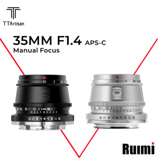 TTArtisan 35mm F1.4 โฟกัสแบบแมนนวลโฟกัส APS-C เลนส์กล้อง สำหรับ E/ X/M43/ M/L/ Z Mount Cameras