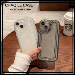 เคสโทรศัพท์ใสกันกระแทกสำหรับ iphone 14 pro max 13 Pro shatterproof TPU bezel iphone 11 Pro xs max xr x/xs 7 8 plus air cushion case