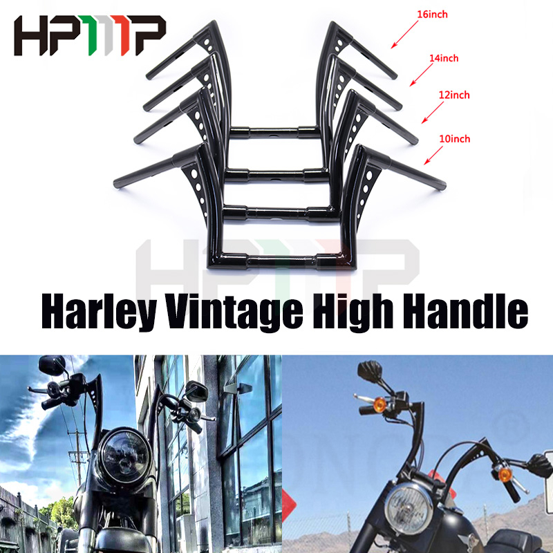 แฮนด์บาร์รถจักรยานยนต์ 10 12 14 16 นิ้ว 1-1/4 นิ้ว สําหรับ Harley