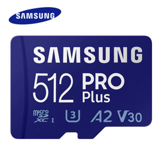 SAMSUNG การ์ดหน่วยความจํา Micro SD 512GB 256GB 128GB TF C10 U3 A2 V30 4K 64GB สําหรับโทรศัพท์มือถือ