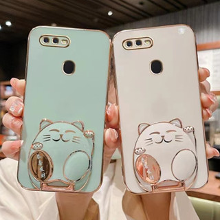 เคสซิลิโคน TPU ลายแมวร่ํารวย 6D สําหรับ Oppo A5s A7 A7x A12