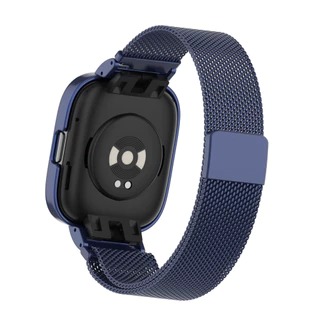 สายสแตนเลสพร้อมเคสสร้อยข้อมือวงโลหะสําหรับ Redmi Watch 6 5 4 3 2 Lite Active / Mi Watch Lite