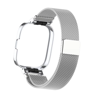 สายสแตนเลสพร้อมเคสสร้อยข้อมือวงโลหะสําหรับ Redmi Watch 6 5 4 3 2 Lite Active / Mi Watch Lite
