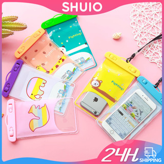 Shuio เคสโทรศัพท์มือถือ กันน้ํา กันฝน ลายการ์ตูน สําหรับใต้น้ํา