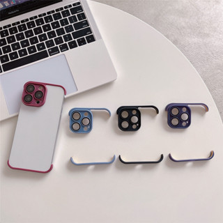 2 in 1 เคสฟิล์มกระจก ป้องกันกล้อง สําหรับ iPhone 14 12 11 13 Pro Max 14 Plus