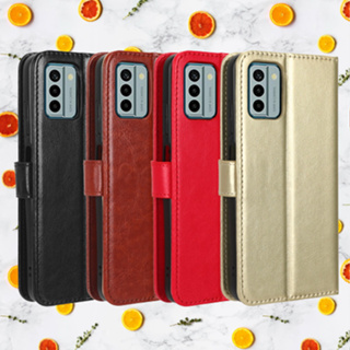 เคสโทรศัพท์หนัง ซิลิโคน ฝาพับ พร้อมช่องใส่บัตร สําหรับ Nokia G100 G400 G60 X30 C31 G22 C01 C32 C22