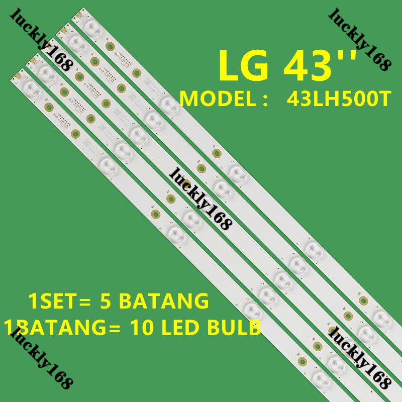 ใหม่ ไฟแบ็คไลท์ LED 43LH500T 43 นิ้ว สําหรับทีวี LAMPU 43LH500 43 นิ้ว