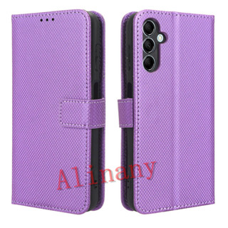 Samsung Galaxy M14 5G เคส PU Leather Case เคสโทรศัพท์ Stand Wallet Samsung M14 5G เคสมือถือ Cover