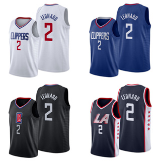 เสื้อกีฬาบาสเก็ตบอล ปักลาย Los Angeles Clippers Leonard