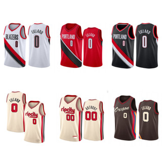 เสื้อกีฬาบาสเก็ตบอล ปักลาย Portland Lilad Jersey สําหรับผู้ชาย