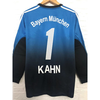 เสื้อกีฬาแขนสั้น ลายทีมชาติฟุตบอล Bayern Munich KAHN 02-03 ชุดเหย้า คุณภาพสูง สไตล์เรโทร