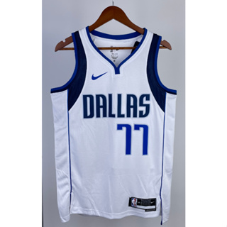 hot pressed 2023 nba Dallas Mavericks No. 77 Doncic white V basketball jersey