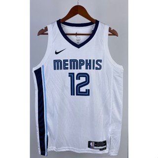 Hot pressed 2023 nba Memphis Grizzlies No.12 Morant white V basketball jersey