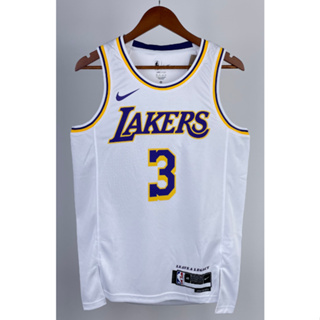 hot pressed 2023 nba Los Angeles Lakers No. 3 Davis white classic basketball jersey