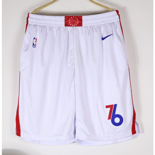 Hot pressed 2023 nba Philadelphia 76ers white city edition basketball shorts