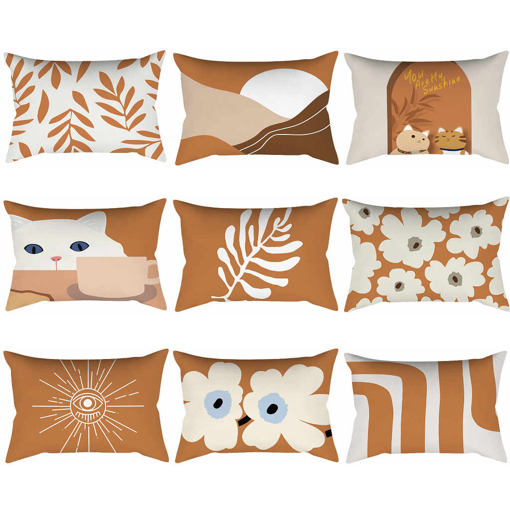 <COD>ปลอกหมอนอิง ลายโมแรนดี้ ขนาด 50 ซม. × 70 ซม. 40 ซม. × 60 ซม. 30 ซม. × 50 ซม. สําหรับตกแต่งบ้าน โซฟา