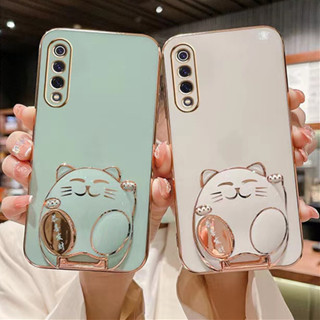 เคสซิลิโคน TPU ลายแมวร่ํารวย 6D สําหรับ Samsung A50 A750 A30s A50s A7 2018