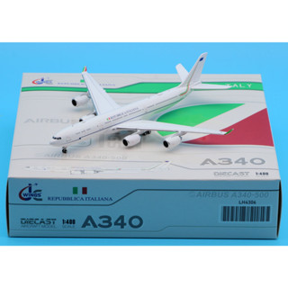 Lh4306 โมเดลเครื่องบินรบ อัลลอย JC Wings 1:400 Italian Air Force Airbus A340-500 Diecast Aircraft Jet Reg:I-TALY