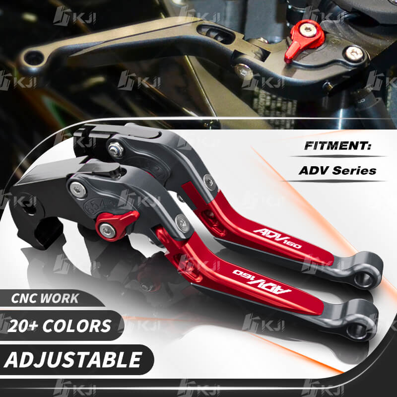ชุดก้านเบรกมือ แบบพับได้ ปรับได้ อุปกรณ์เสริม สําหรับรถจักรยานยนต์ Honda ADV 160 150