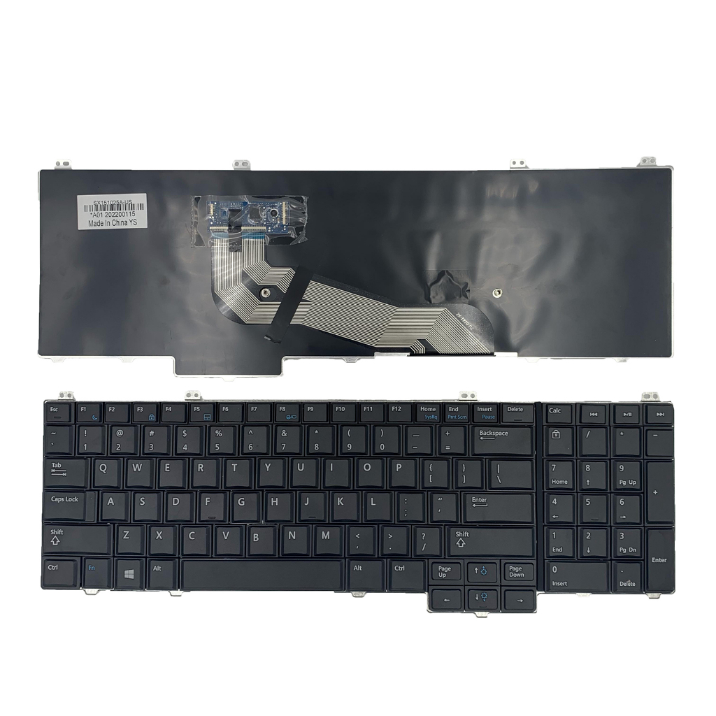 Siakoocty สําหรับ dell Latitude E5540 Series แป้นพิมพ์แล็ปท็อปสีดํา PK130WR1A00 4RNXY 04RNXY ไม่มี B