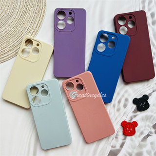 เคสซิลิโคนนิ่ม TPU เนื้อแมตต์ กันตก หลากสี สําหรับ Tecno Spark 10 Pro