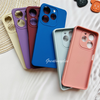 เคสโทรศัพท์มือถือ ซิลิโคนนิ่ม เนื้อแมตต์ สีสันสดใส สําหรับ Tecno Spark 10 Pro 2023