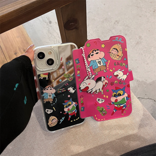 เคสโทรศัพท์มือถือ TPU ลายการ์ตูน พร้อมกระจก สําหรับ iPhone 14 Promax 13 Pro max 12 11