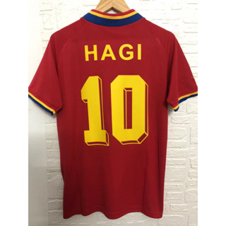 เสื้อกีฬาแขนสั้น ลายทีมชาติฟุตบอล Romania HAGI 1994 คุณภาพสูง สไตล์เรโทร