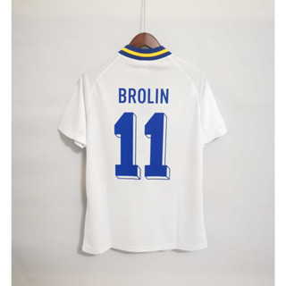 เสื้อกีฬาแขนสั้น ลายทีมชาติฟุตบอล Sweden LARSSON 1994 DAHLIN BROLIN คุณภาพสูง สไตล์เรโทร