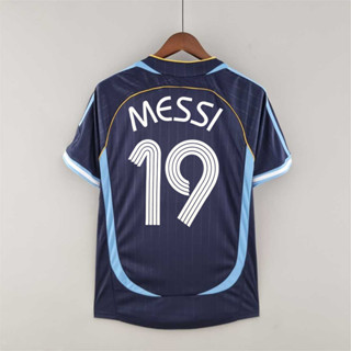 เสื้อยืด ลายทีมชาติฟุตบอล Argent-tina MESSI RIQUELME 2006 คุณภาพสูง สไตล์เรโทร