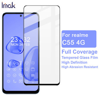 Imak Realme C55 4G Full Coverage ฟิล์มกระจกนิรภัยกันรอยหน้าจอ คุณภาพสูง สําหรับ 9D Full Glue Tempered Glass Film