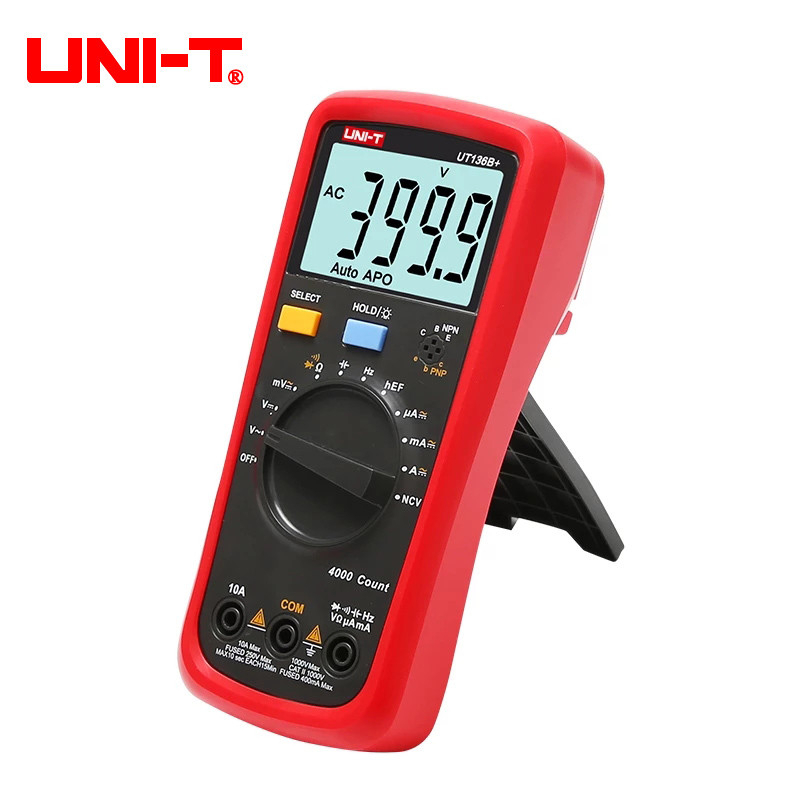 แท้ ส่งจากไทย UNI-T UT136B+ UT136C+ เครื่องวัดกระแสไฟตรง DC / AC ความต้านทานความต้านทานประจุ