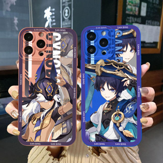 เคสโทรศัพท์มือถือ ขอบสี่เหลี่ยม ลาย Genshin Jean Mona สําหรับ Xiaomi Redmi Note 11 Pro 5G 11S 10 Pro 4G 10S Redmi 10C 9C A2 A1
