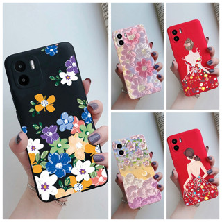 เคสโทรศัพท์ซิลิโคน TPU แบบนิ่ม ลายดอกไม้ สําหรับ Xiaomi Redmi A1 A2 RedmiA1 A 1 4G 2022