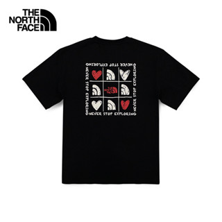 Thenorthface North เสื้อยืดแขนสั้นลําลอง ทรงหลวม สําหรับผู้ชาย และผู้หญิง 81MP