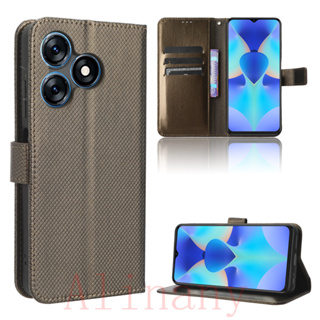 Tecno Spark 10 4G เคส PU Leather Case เคสโทรศัพท์ Stand Wallet Tecno Spark10 4G เคสมือถือ Cover