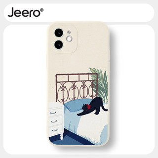 Jeero เคสไอโฟน เคสซิลิโคนนุ่มกันกระแทกน่ารักตลก เคสโทรศัพท์ Compatible for iPhone 15 14 13 12 11 Pro Max SE 2020 X XR XS 8 7 6 6S Plus พลัส HFF2978