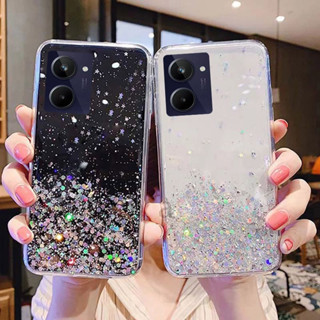 Realme 6 Pro 6i C15 C11 C3 10 Pro+ 5G Real me 6Pro 10Pro Bling Glitter Star Silicone Case RealmeC15 RealmeC11 Realme6Pro Realme6 Realme6i RealmeC3 Realme10 Luxury Foil Powder Soft Cover Crystal Protective Flexible Shine Casing