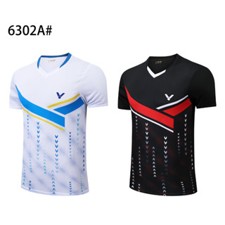 ชุดเสื้อยืดแขนสั้น ลาย Victory Badminton สําหรับคู่รัก 2023